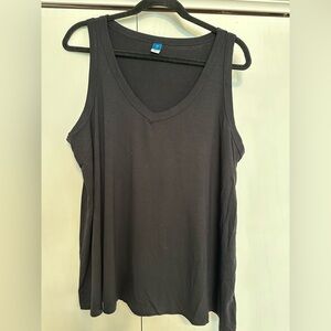 Old Navy Luxe Black V Neck Tank Top